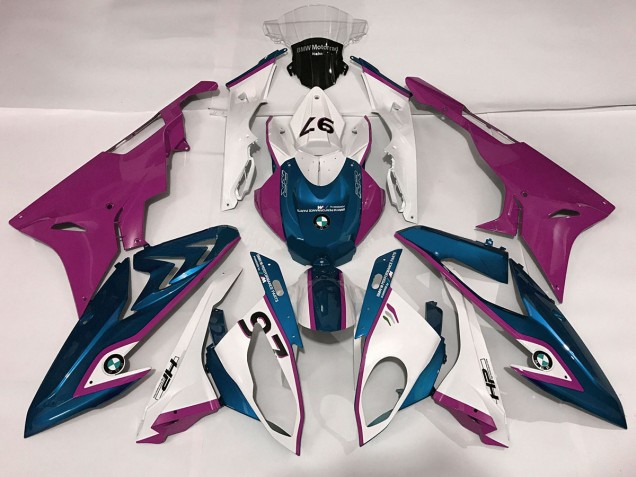 Alien Bleu & Blanc 09-14 S1000RR Carénage Moto
