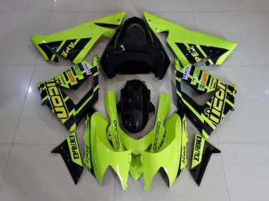 Alta Visibilità Giallo E Nero 04-05 ZX10R Carénage Moto