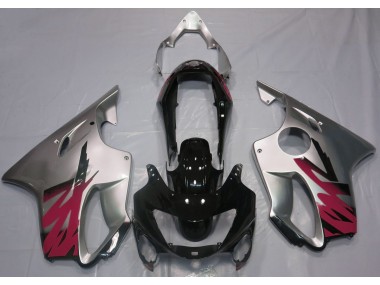 Argent Brillant & Rouge 99-00 CBR600 F4 Carénage Moto