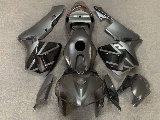 Argent Foncé & Noir 05-06 CBR600RR Carénage Moto