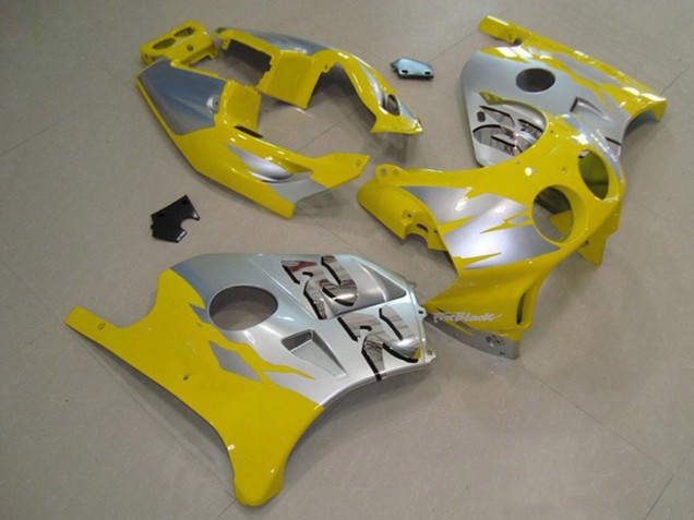 Argent Jaune 90-98 CBR250RR Carénage Moto