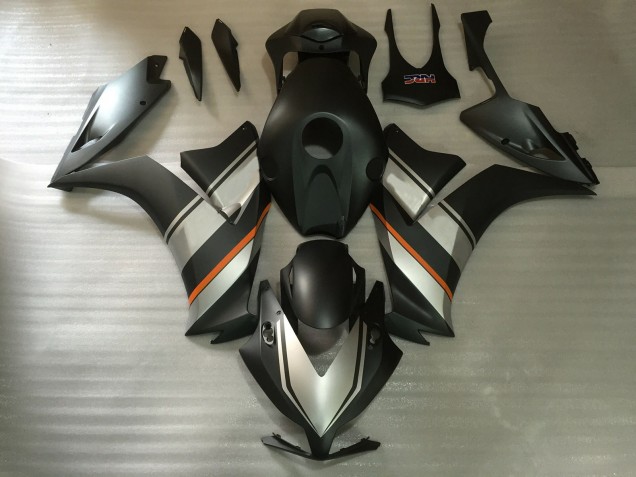 Argent Mat & Noir 12-16 CBR1000RR Carénage Moto