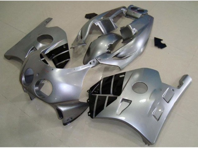 Argent & Noir 90-98 CBR250RR Carénage Moto