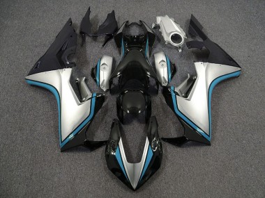Argent & Noir & Bleu Clair 17-23 CBR1000RR Carénage Moto