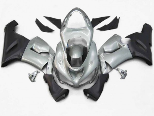 Argent Noir Mat 05-06 ZX6R Carénage Moto