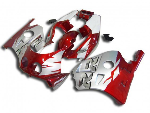 Argent Rouge & Blanc 90-98 CBR250RR Carénage Moto