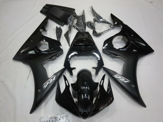 Autocollant Blanc Noir Mat 05 R6 Carénage Moto