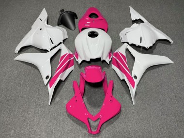 Bande Latérale Rose & Blanche 09-12 CBR600RR Carénage Moto