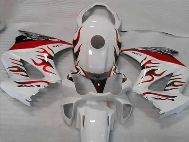 Bianco Rosso Fiamma 02-12 VFR800 Carénage Moto