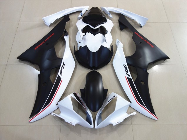 Blanc Avec Style Noir Personnalisé OEM 08-16 R6 Carénage Moto
