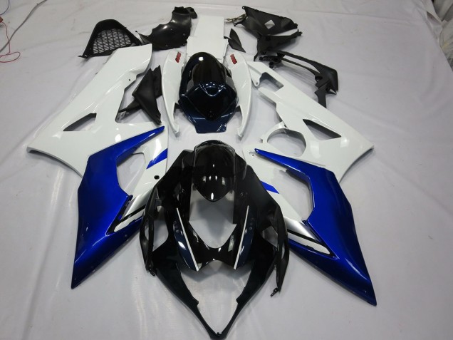 Blanc & Bleu 05-06 GSXR 1000 Carénage Moto