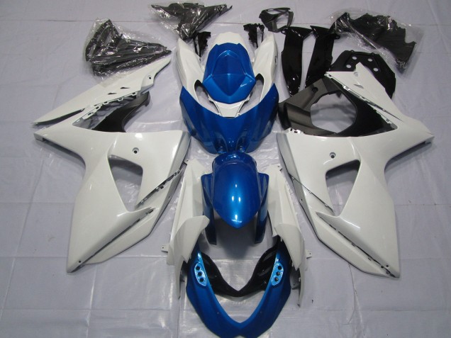 Blanc & Bleu 09-16 GSXR 1000 Carénage Moto