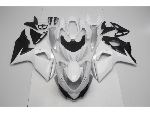 Blanc Brillant & Argent 09-16 GSXR 1000 Carénage Moto