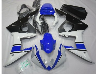 Blanc Brillant & Bleu 03-04 R6 Carénage Moto