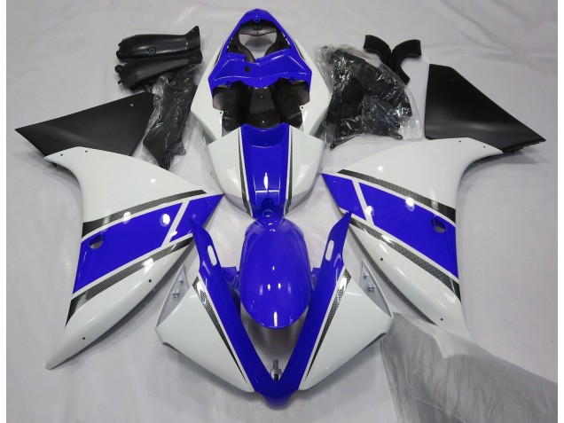 Blanc Brillant & Bleu 09-11 R1 Carénage Moto