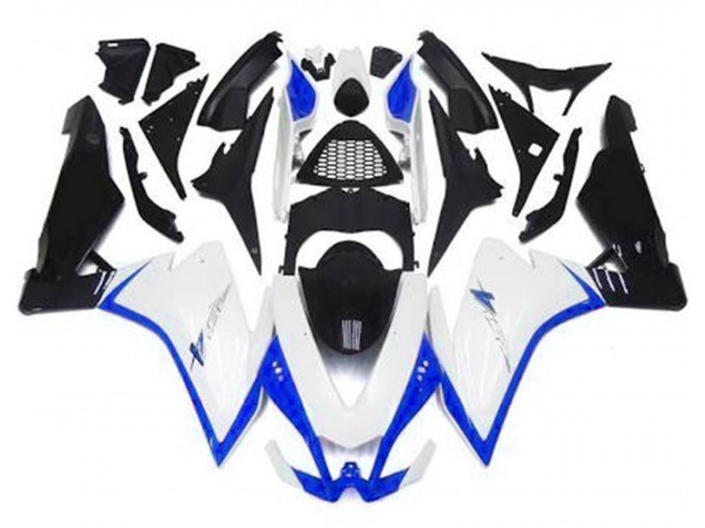 Blanc Brillant & Bleu 10-15 RSV4 1000 Carénage Moto