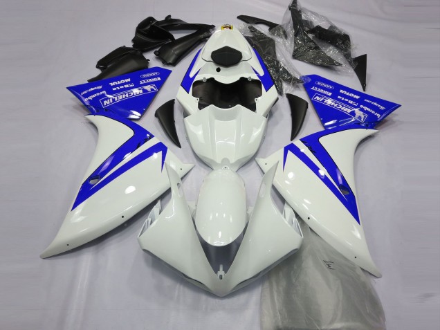 Blanc Brillant & Bleu 12-14 R1 Carénage Moto