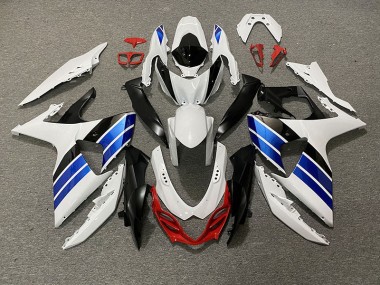 Blanc Brillant Bleu Noir & Rouge 09-16 GSXR 1000 Carénage Moto
