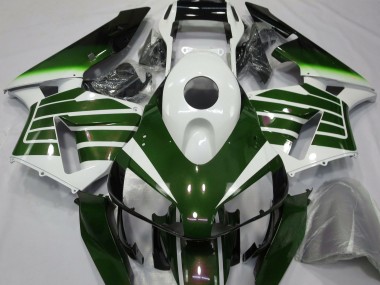 Blanc Brillant & Fondu Vert 03-04 CBR600RR Carénage Moto