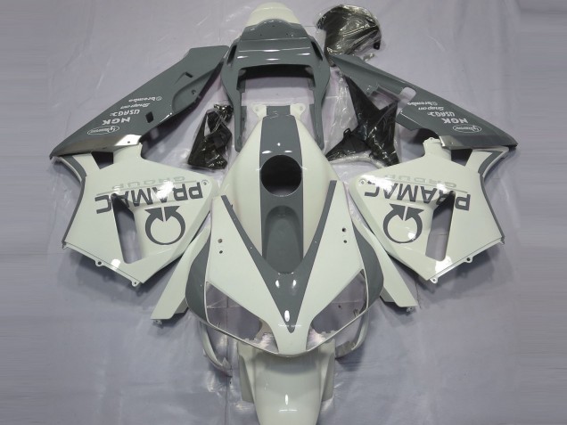 Blanc Brillant & Gris Pramac 03-04 CBR600RR Carénage Moto