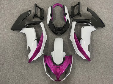 Blanc Brillant & Magenta 12-16 Ninja 650R Carénage Moto