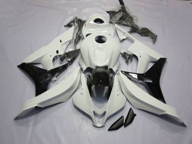 Blanc Brillant & Noir 07-08 CBR600RR Carénage Moto