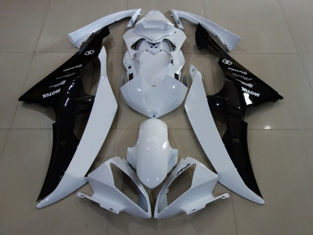 Blanc Brillant / Noir 08-16 R6 Carénage Moto