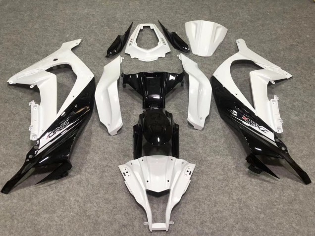 Blanc Brillant / Noir 11-15 ZX10R Carénage Moto