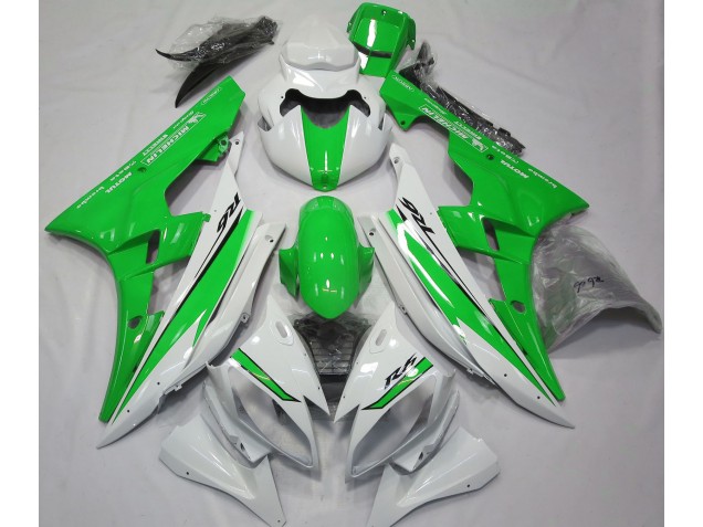 Blanc Brillant & Vert 06-07 R6 Carénage Moto