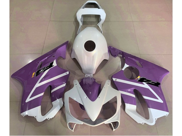 Blanc Brillant & Violet 01-03 CBR600 F4i Carénage Moto