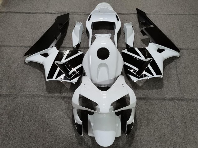 Blanc Nacré & Noir 03-04 CBR600RR Carénage Moto