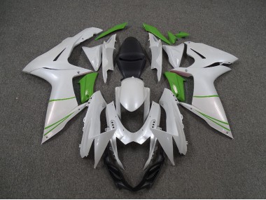 Blanc Nacré & Vert 11-24 GSXR 600-750 Carénage Moto