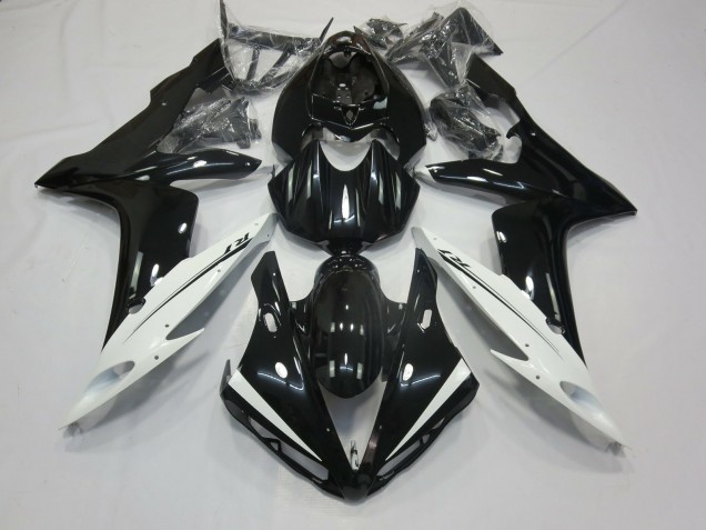 Blanc & Noir 04-06 R1 Carénage Moto