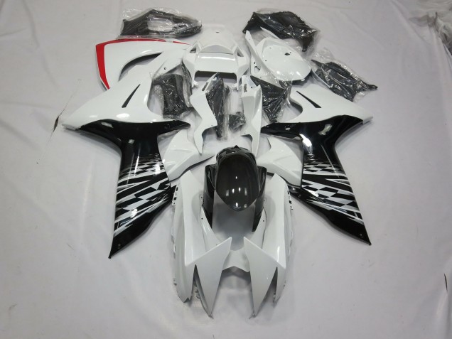 Blanc & Noir 11-24 GSXR 600-750 Carénage Moto