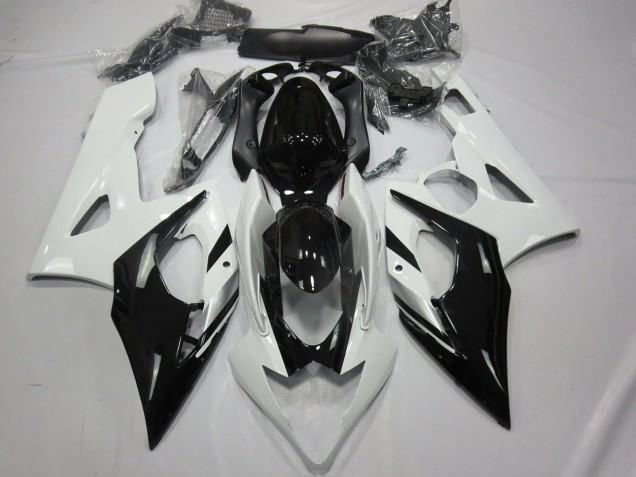 Blanc Noir & Argent 05-06 GSXR 1000 Carénage Moto