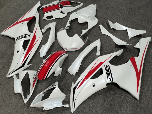 Blanc Perle Personnalisé 08-16 R6 Carénage Moto
