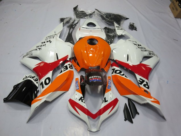 Blanc Repsol 09-12 CBR600RR Carénage Moto