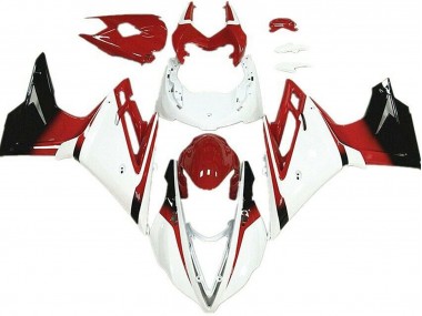 Blanc & Rouge 13-16 Daytona 675 Carénage Moto