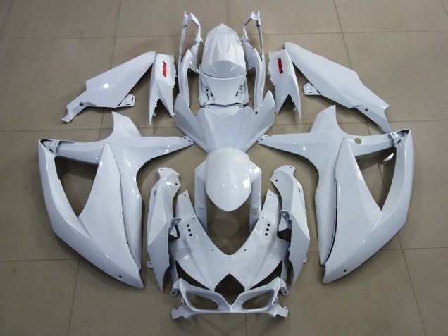 Blanc & Rouge Vif 08-10 GSXR 600-750 Carénage Moto