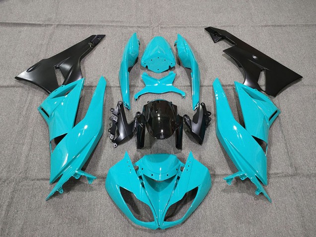 Bleu 09-12 ZX6R Carénage Moto