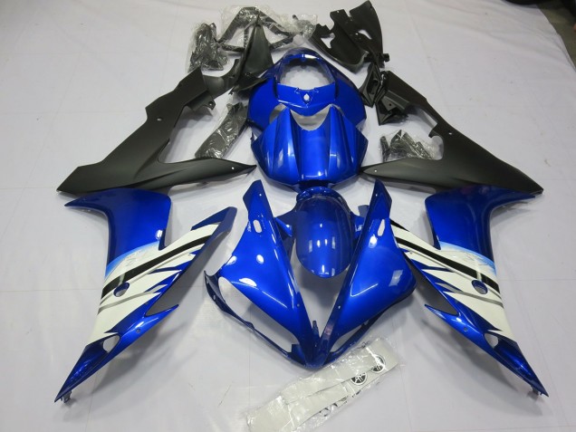 Bleu & Blanc 04-06 R1 Carénage Moto