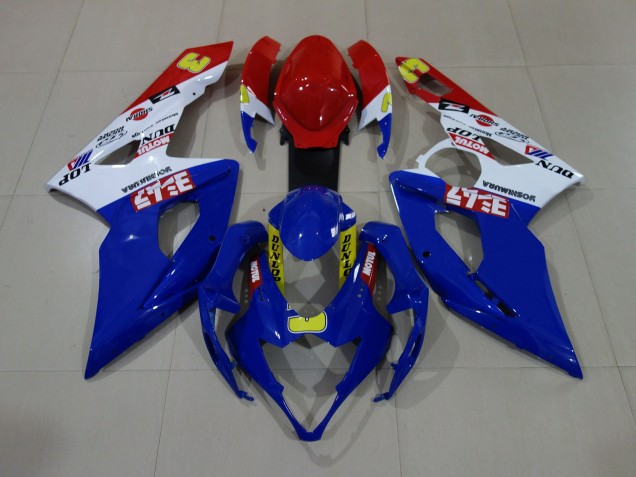 Bleu Brillant / Blanc / Rouge 05-06 GSXR 1000 Carénage Moto
