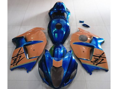 Bleu Brillant & Marron 97-07 GSXR 1300 Carénage Moto