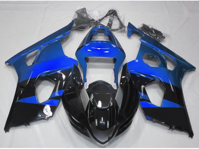 Bleu Brillant & Noir 03-04 GSXR 1000 Carénage Moto