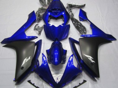 Bleu Brillant & Noir 07-08 R1 Carénage Moto