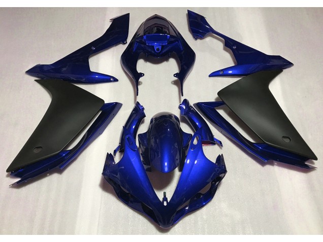 Bleu Brillant & Noir 07-08 R1 Carénage Moto