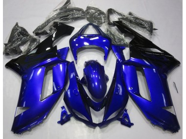 Bleu Brillant & Noir 07-08 ZX6R Carénage Moto