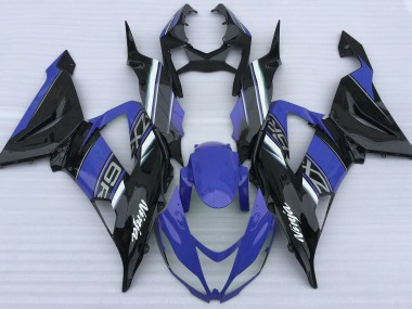 Bleu Brillant & Noir 13-18 ZX6R Carénage Moto