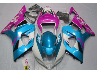 Bleu Brillant & Noir Mat 03-04 GSXR 1000 Carénage Moto