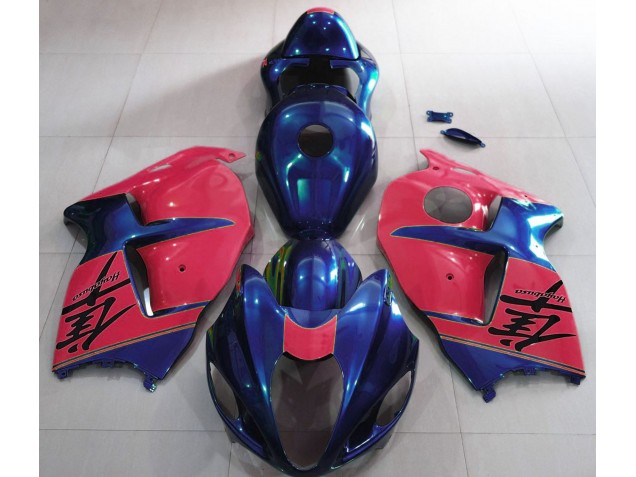 Bleu Brillant & Rouge 97-07 GSXR 1300 Carénage Moto